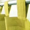 Bavlnená záclona s machovo zelenými záložkami 150x250 Náhľad obrázku produktu 2