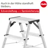 Hailo D60 StandardLine Alu-Doppelstufenleiter - 2x7 Stufen Produktbild-Vorschau 3