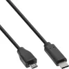 InLine® USB 2.0 Kabel, USB-C Stecker an Micro-B, schwarz, Produktbild-Vorschau 3