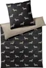 elegante Mako-Satin-Bettwäsche-Garnitur Dogs Farbe Produktbild-Vorschau 3