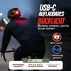 MTB Helm Jungs & Herren Armygrün | Mit Visier & USB-Licht | Produktbild-Vorschau 4