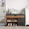 Banc à chaussures Mondeer avec assise, étagère à chaussures Voir les images du produit 10