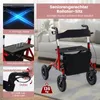 COSTWAY 2in1 Rollator mit Sitz faltbar, Gehhilfe 6-fach Produktbild-Vorschau 5