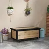 Garten-Aufbewahrungsbox,121Liter,2Räder,wetterfest,Metallsch Produktbild-Vorschau 2