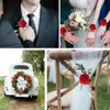 Strauß roter Rosen, Set mit 25 dekorativen Kunstblumen, Produktbild-Vorschau 4