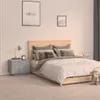 The Living Store Nachttisch Grau Sonoma 100x35x40 cm Produktbild-Vorschau 1