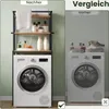 EUGAD Waschmaschinenregal, WC Regal über Waschmaschine Produktbild-Vorschau 4