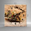 Wanduhr - Quadrat - Glasuhr - Kraut Tee  getrocknete Produktbild-Vorschau 3