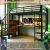Letto a castello Flieks 90x200 cm con LED, letto a soppalco Anteprima dell’immagine prodotto 6