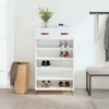 vidaXL Armadio per scarpe bianco lucido 60x35x105 cm in Anteprima dell’immagine prodotto 2