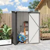 Outsunny Metall Gerätehaus 1,34m² 161,5 x 94,5 x 196cm Produktbild-Vorschau 9