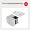 Hailo Seau intérieur 1138999 gris foncé 13 litres 207 x 242 Voir les images du produit 4
