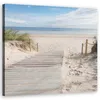 Leinwandbild Meer Sandlandschaft 50x50 Feeby Beige bild für Produktbild-Vorschau 1