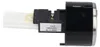 A product image showing a black and silver knob with a white connector. A label with text and a date is visible. Produktbild-Vorschau