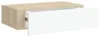 vidaXL Wandmontiertes Schubladenregal Eiche und Weiß 40 x Produktbild-Vorschau 1