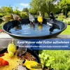 Balkon-Geländerhängendes Vogelbad aus schwarzem Gusseisen, Produktbild-Vorschau 6
