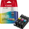 A multipack of Canon CLI-526 ink cartridges is shown, with the packaging on the left and the individual cartridges on the right. Náhled obrázku produktu