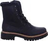 A black lace-up boot with faux fur lining. Voir les images du produit