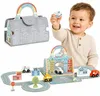 Ensemble de sacs de voitures portables Tooky Toy Mini City Voir les images du produit 1
