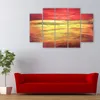 Kunstdruck auf Leinwand - Sonnenuntergang - Wanddeko, Produktbild-Vorschau 3