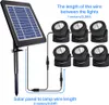 Sada 6 teplých bílých solárních světel pro jezírka LED LED Náhled obrázku produktu 2