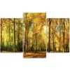 Triptychon auf leinwand herbst im wald 150x100 cm Feeby Produktbild-Vorschau 3