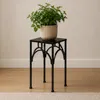 DanDiBo Sgabello per fiori in metallo nero quadrato da 33 Anteprima dell’immagine prodotto 1