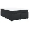 The Living Store Boxspringbett mit Matratze Schwarz 140x200 Produktbild-Vorschau 3