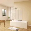 AICA 130cmx140cm Badewannenaufsatz Schwarz mit Blickdichten Produktbild-Vorschau 4