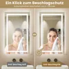 LED Badezimmerspiegel 100x60cm Rechteckig,3 Lichtfarben Produktbild-Vorschau 7