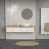 LuxeBath Aufsatzwaschbecken, rund, Keramik weiß, 32 cm Produktbild-Vorschau 8