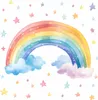 251 Wandtattoo Regenbogen bunt - Größe 750 x 420 mm Produktbild-Vorschau 1