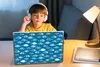 MuchoWow® Laptop Aufkleber Sticker Cover Fisch - Blau - Produktbild-Vorschau 3