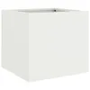 vidaXL Pflanzkübel 2 Stk. Weiß 32x30x29 cm Stahl Produktbild-Vorschau 7