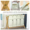 A collage of images showing details of a laundry basket and the laundry basket itself. Anteprima dell’immagine prodotto