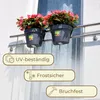Geländertopf Balkon Hängeblumentopf mit Wasserspeicher Produktbild-Vorschau 5