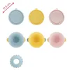 Set di 3 ciotole con coperchi e 1 ventosa Colori divertenti Anteprima dell’immagine prodotto 5