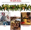 Guirlande de Noël illuminée de 270 cm avec pommes de pin et Voir les images du produit 5