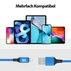 USB-A auf iPhone Nylon Kabel Typ A Ladekabel für iPhone - Produktbild-Vorschau 2