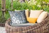MuchoWow® Outdoor Kissen - Design - Blume - Blau - Figuren Produktbild-Vorschau 3