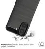 Funda con acabado cepillado para Xiaomi Poco X8 Pro - Negro Vista previa de la imagen del producto 3