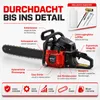 Bituxx Benzin Kettensäge 58ccm, orange, MS-12226 Produktbild-Vorschau 3