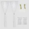 CMYbabee Gardinen Spitze-Wunderschöne Grau Blumen Bestickte Produktbild-Vorschau 7