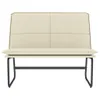 vidaXL Banc Crème 100x75x76 cm Similicuir Voir les images du produit 3