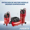 Sprężarka powietrza AREBOS 6L Sprężarka 1200W 8 bar 180 Podgląd zdjęcia produktu 2