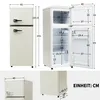 Merax Kühlschrank Retro Kühl-/Gefrierkombination BCD-102, Produktbild-Vorschau 6
