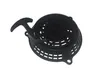 A black starter pull cord assembly for a lawnmower, shown against a white background. Produktbild-Vorschau