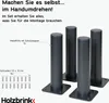 HOLZBRINK Möbelfüße 6 cm Metall Elfenbein 4 Stk. Ø42,4 mm – Produktbild-Vorschau 7