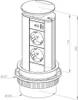 EVOLINE Port mit USB Charger - die versenkbare Energiebox Produktbild-Vorschau 2