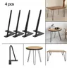 4er Set Möbelfüße 30cm Tischbein Metall Schwarz Produktbild-Vorschau 5